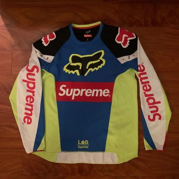 Jersey Top Supreme Racing Jersey Supreme Shirts Supreme Fox Racing